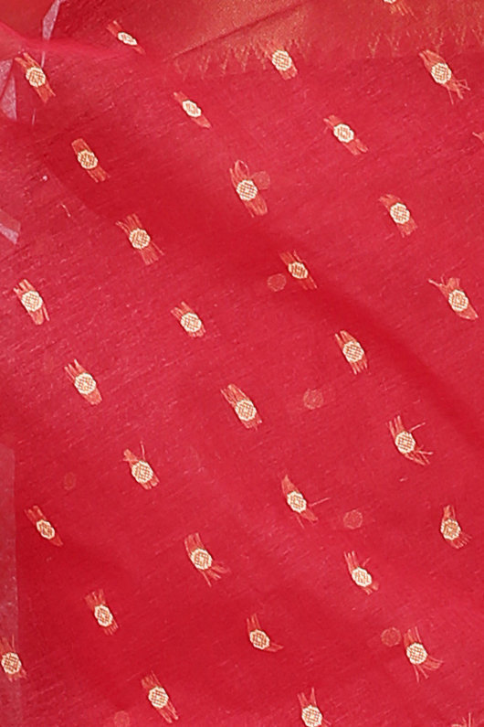 Red Pure Cotton Griva Tant Saree (918)